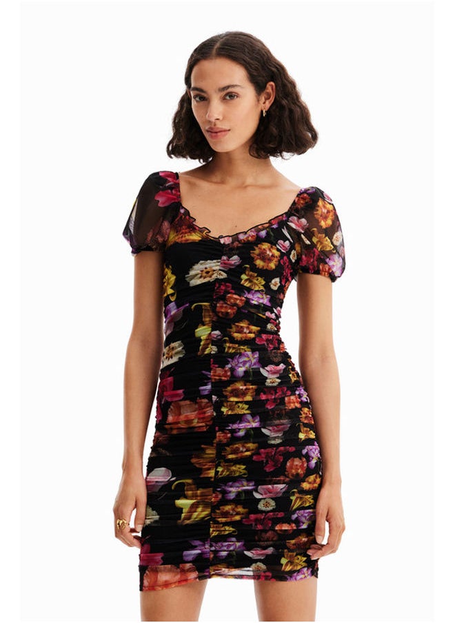 DESIGUAL - M. Christian Lacroix short ruched dress - Image 1