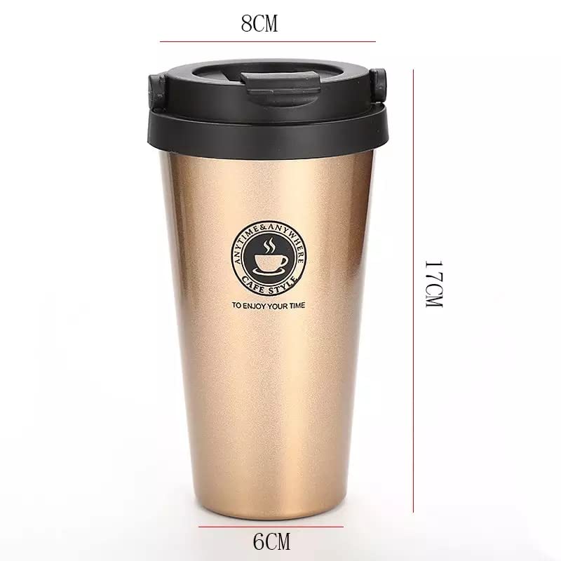 SKOFRI 188 Stainless Steel Double Wall Vacuum Insulated Travel Coffee Mug with HandlePortable Thermal CupWide Mouth Tumbler with Leak Proof Lid - Image 2