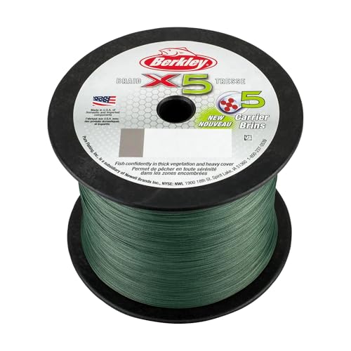 Berkley x5 Braid Superline, Low-Vis Green, 65-Pound Break Strength, 164yd Fishing Line, Suitable for Freshwater and Saltwater Environments - Image 4