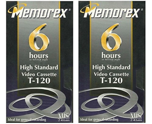 Memorex High Standard T-120 6-hour Video Cassette VHS 2-pack, 246 m -HS - Image 5