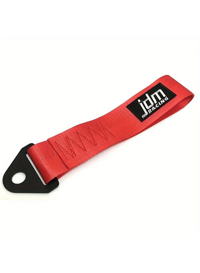 JDM Racing Tow Strap Universal High Quality Red Tow Hook Pull Bar No Screws Nuts - Image 1