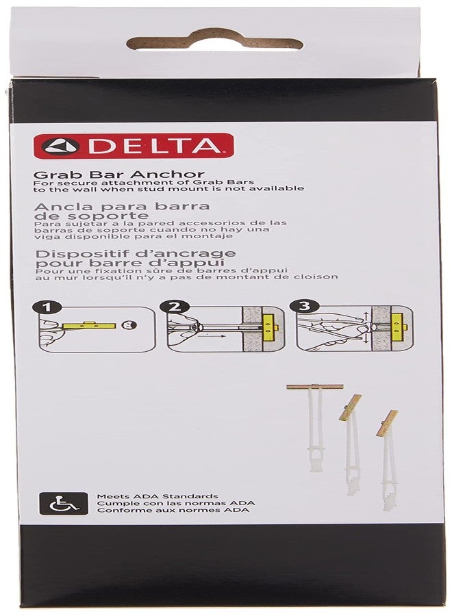 DELTA FAUCET Liberty Hardware DF548 Hollow Wall Grab Bar Anchor (Toggle-Style), Multiple Finishes - Image 4