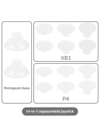 [Source Manufacturer] PS5/PS4/XB1/handle 14-in-1 Suit Universal Swing Head Replacement Rocker Button Cap-Product Color:PS4/XB1-transparent/14-in-1-/with Packaging - pzsku/Z792F5C8D9DBC83679792Z/45/1746220130/fddb69a4-b01e-40f0-9998-1fff2739e9b8
