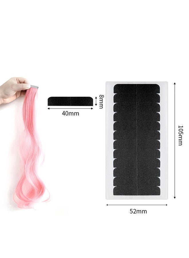 5 Sheets Lace Front Wig Tape Strips, Double Sided Waterproof Strong Adhesive Hair System Replacement Sticker, for Toupee Hairpiece and Hair Extension (blacke) - Image 2