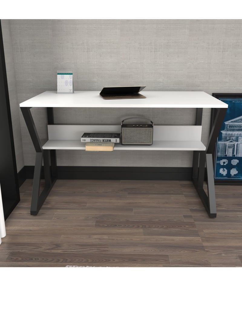 Decorotika Wake Computer Desk with a Metal Frame 120 cm | Work Table - Image 1
