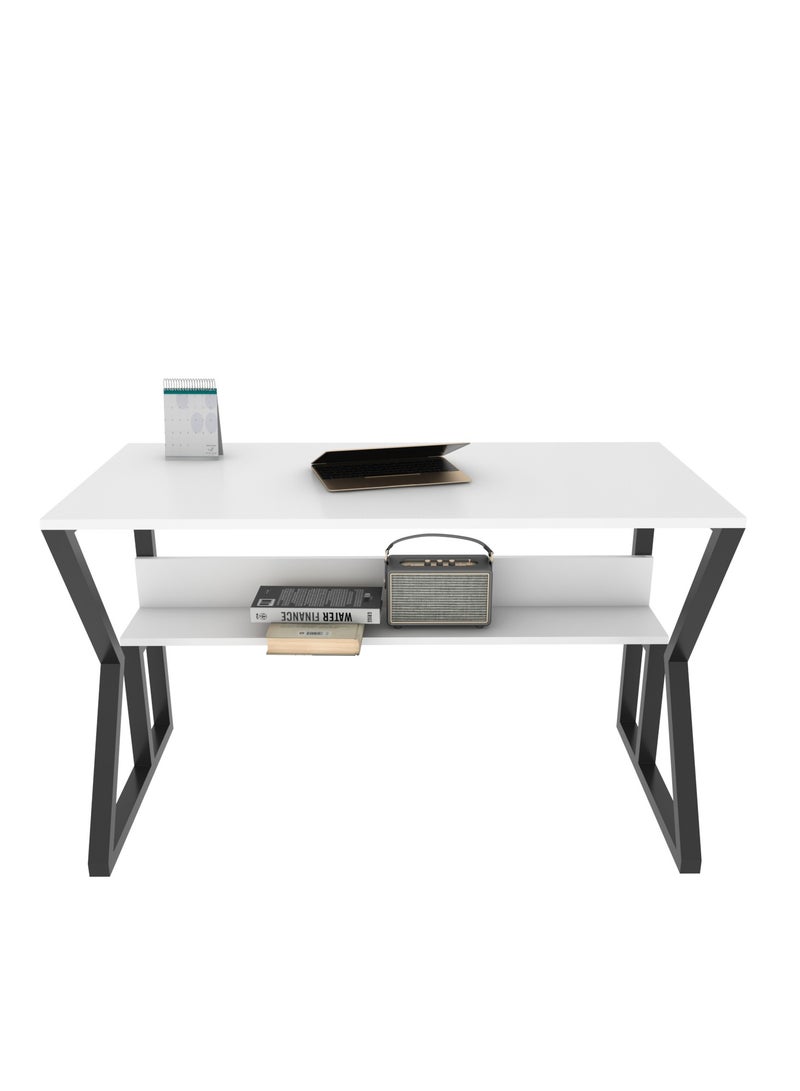 Decorotika Wake Computer Desk with a Metal Frame 120 cm | Work Table - Image 2