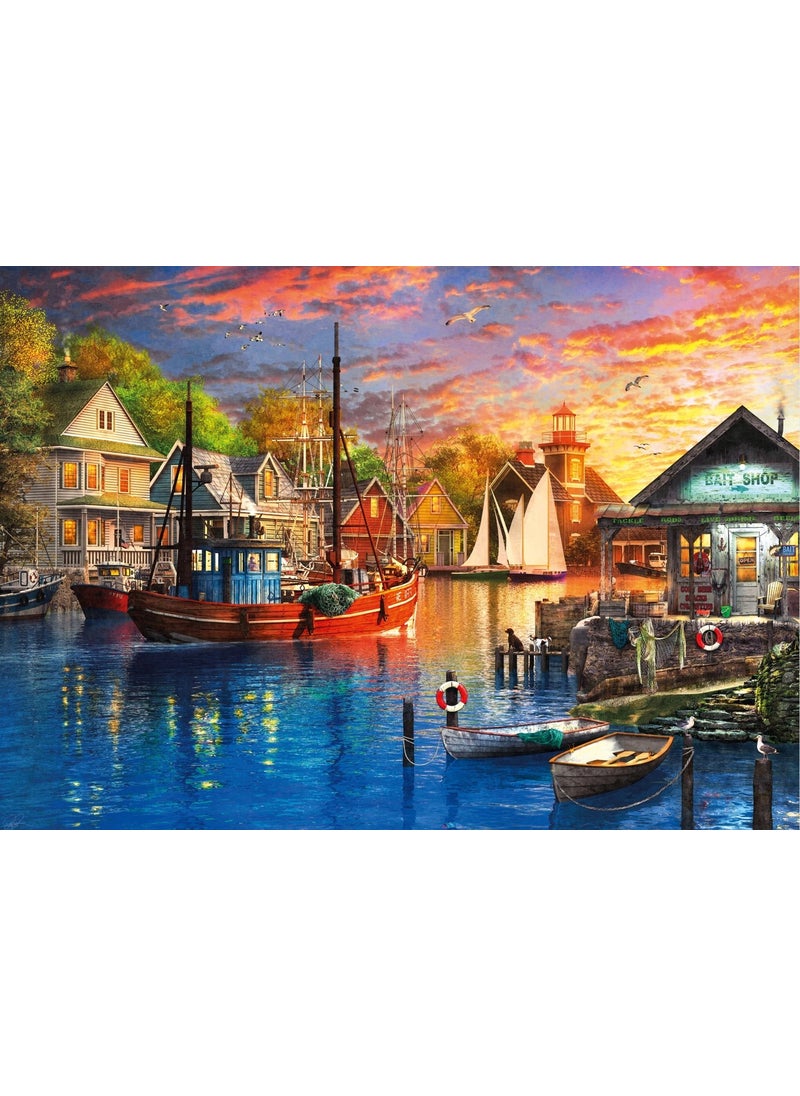 KS Games American Harbor Sunset 3000 Piece Puzzle  - Image 2