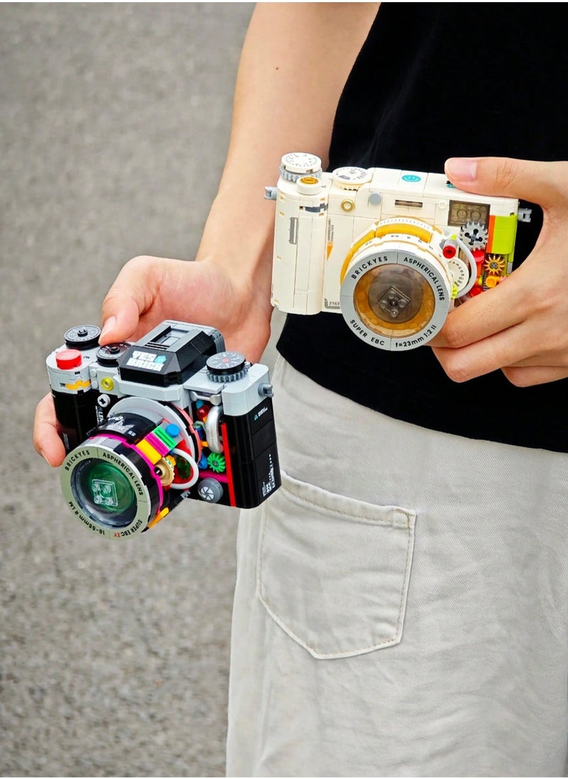 Retro Camera Building Block Set – Vintage Photography Model Kit, Creative Assembly Toy for Photography Lovers, Durable Mini Brick Construction, Ideal for Decoration & Gift Collection, Perfect for Christmas & New Year  - Image 3