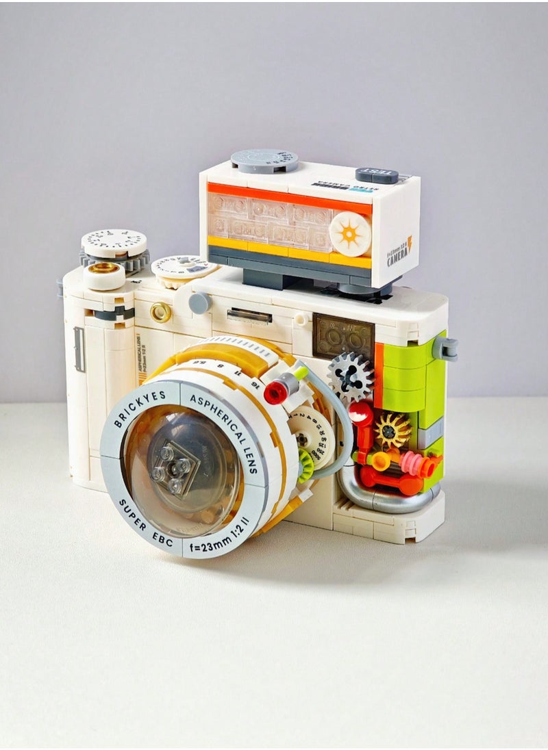 Retro Camera Building Block Set – Vintage Photography Model Kit, Creative Assembly Toy for Photography Lovers, Durable Mini Brick Construction, Ideal for Decoration & Gift Collection, Perfect for Christmas & New Year  - Image 1
