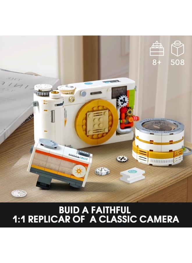Retro Camera Building Block Set – Vintage Photography Model Kit, Creative Assembly Toy for Photography Lovers, Durable Mini Brick Construction, Ideal for Decoration & Gift Collection, Perfect for Christmas & New Year  - Image 3