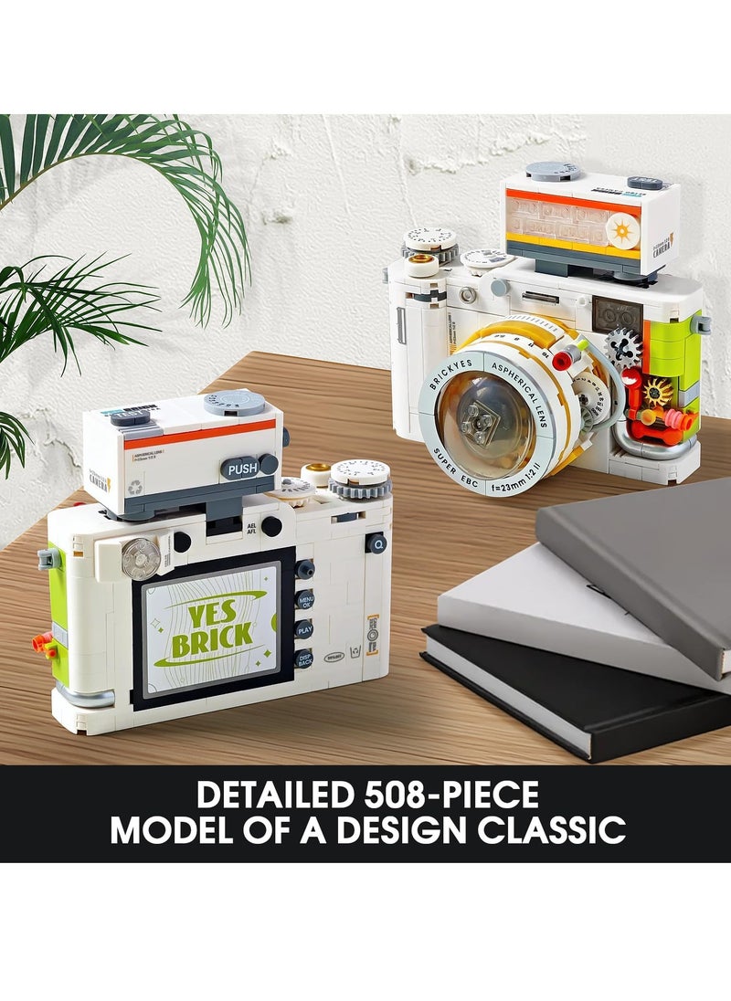 Retro Camera Building Block Set – Vintage Photography Model Kit, Creative Assembly Toy for Photography Lovers, Durable Mini Brick Construction, Ideal for Decoration & Gift Collection, Perfect for Christmas & New Year  - Image 4