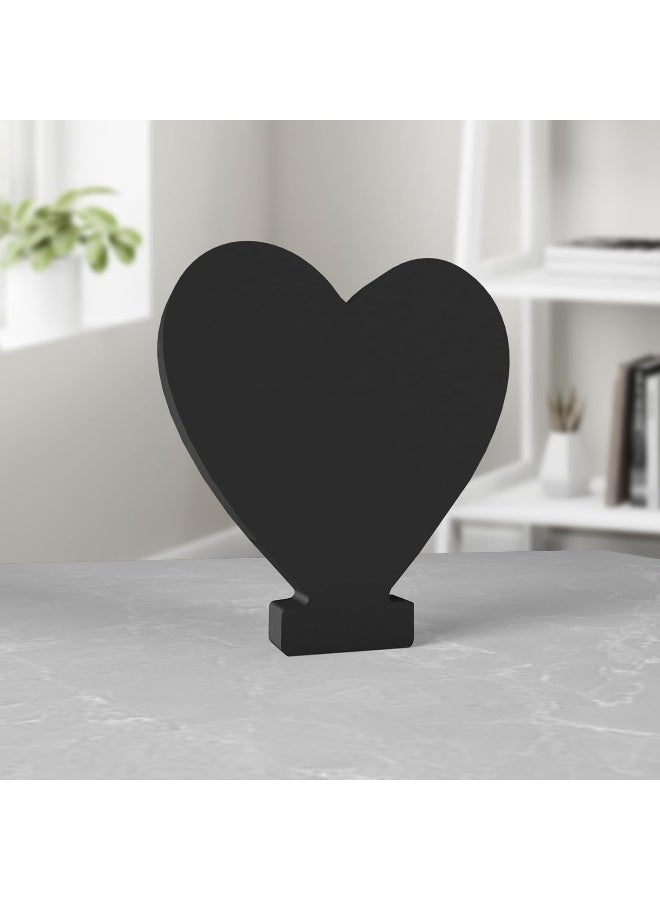 TPGP 6 Inch Black Wood Letters Unfinished Wood Letters for Wall Decor Decorative Standing Letters Slices Sign Board Decoration for Craft Home Party Projects (Love) - Image 1