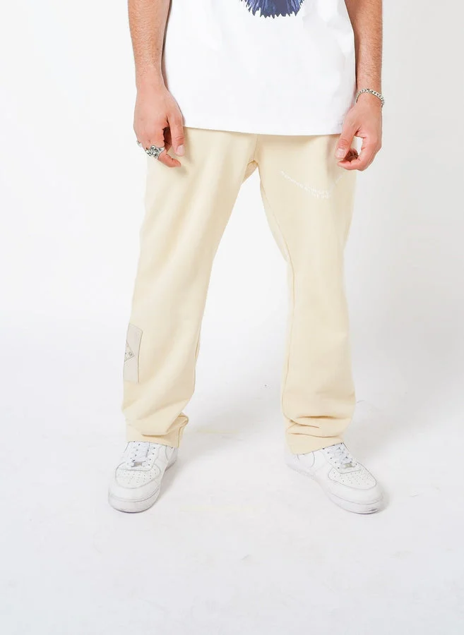 هاوس اوف سينمار Beige Pants With The Power Of Dreams Print