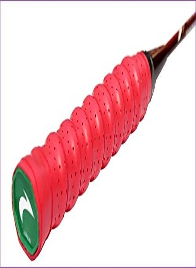 Vils EVA Anti-Skid Sweat Absorb Badminton Racket Over Grip Tape (Red) - Image 2