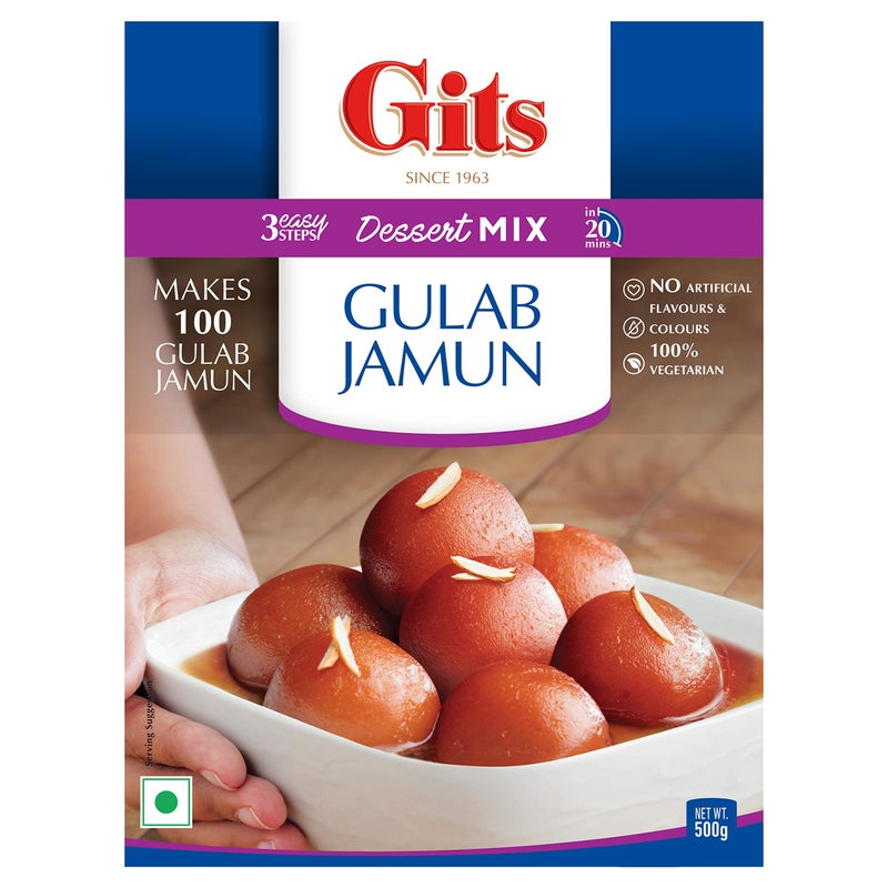 Gits Instant Gulab Jamun Dessert Mix, 1000g (Pack of 2 X 500g Each) - Image 3