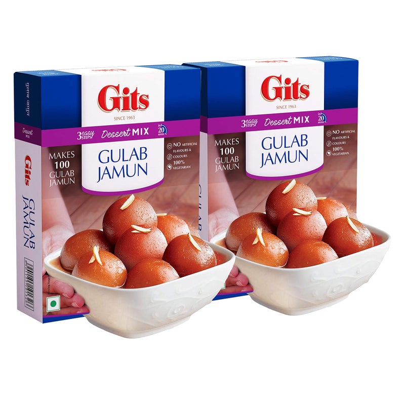Gits Instant Gulab Jamun Dessert Mix, 1000g (Pack of 2 X 500g Each) - Image 1