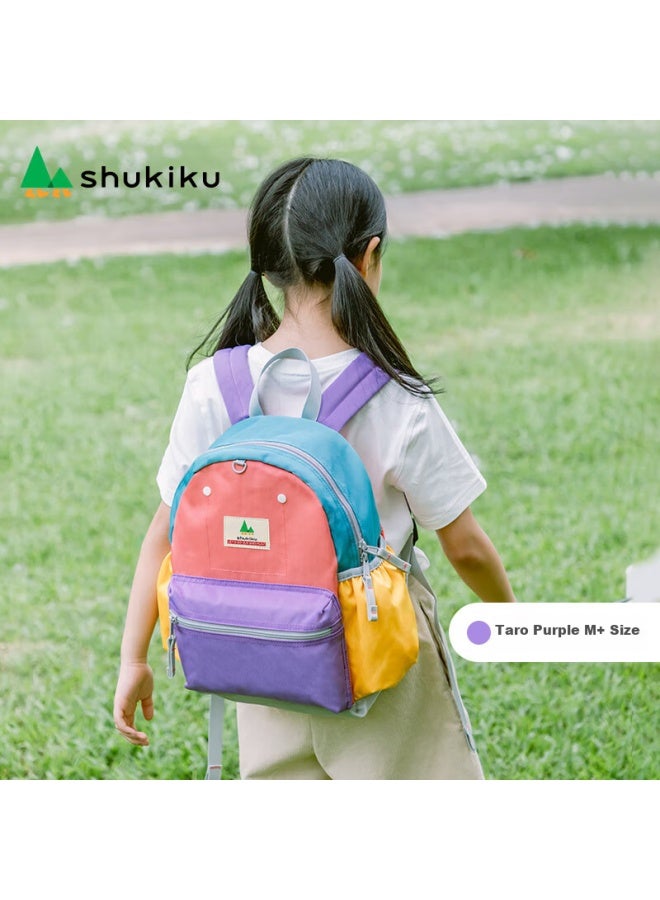 Shukiku حقيبة ظهر للأطفال، حقيبة مدرسية مقاومة للماء لطلاب الصف الأول إلى الثالث، حقيبة كتف مزدوجة خفيفة الوزن للغاية وقابلة للتنفس، اللون برتقالي أحمر، المقاس M+ S-2143 - Image 2