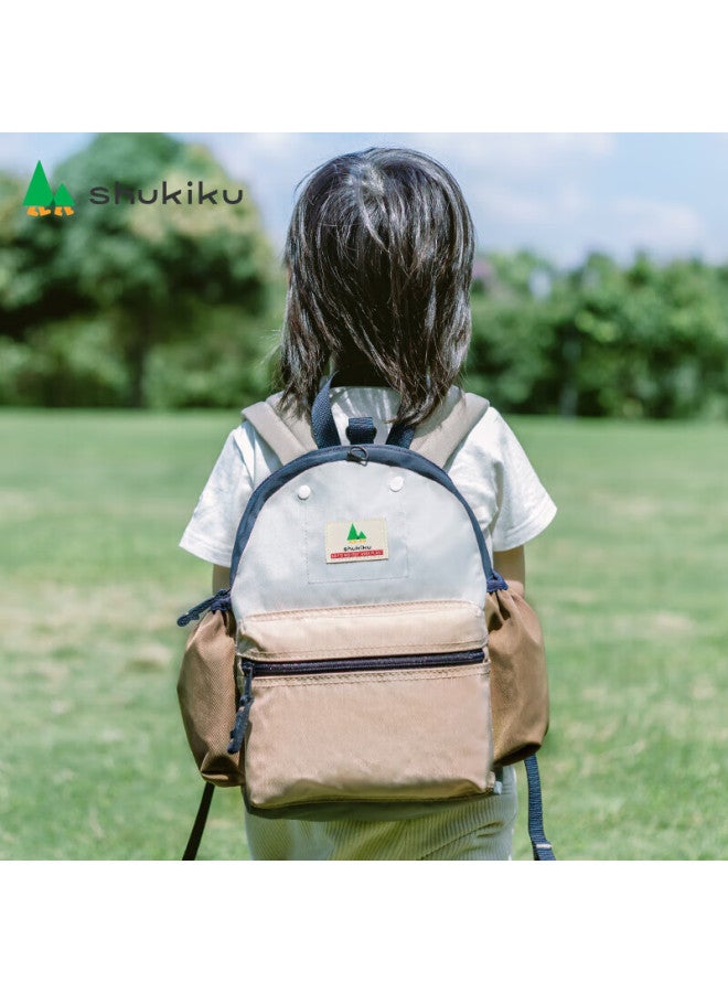 Shukiku حقيبة ظهر للأطفال، حقيبة مدرسية مقاومة للماء لطلاب الصف الأول إلى الثالث، حقيبة كتف مزدوجة خفيفة الوزن للغاية وقابلة للتنفس، اللون برتقالي أحمر، المقاس M+ S-2143 - Image 1