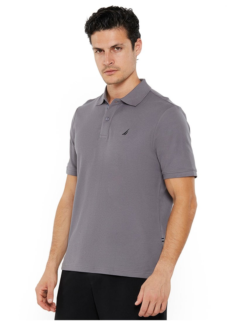 Men's Grey Short Sleeve Polo Shirt, Stylish Lightweight Summer Style - pzsku/Z792FC232A3998F204C75Z/45/1741778385/6c3da205-f196-4a65-852b-b6f212a04da7