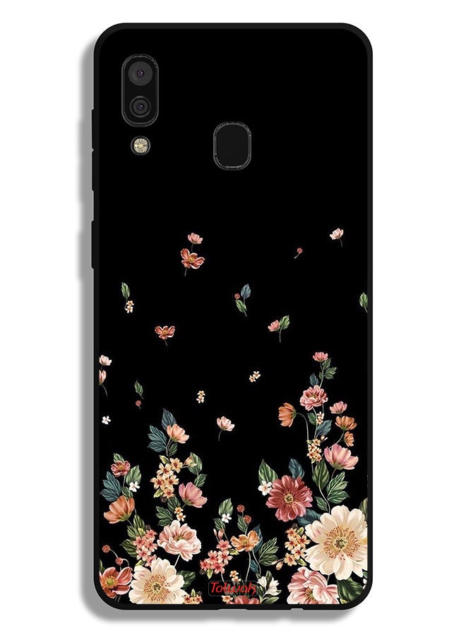 Tolwak Samsung Galaxy A20 Protective Case Cover Small Flowers In Bottom  - Image 1