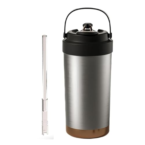 Wosta Travel Mug, Insulated Coffee Cup with Leakproof Lid,Vacuum Insulation Stainless Steel Reusable for Hot Cold Coffee, Non-Slip Protective Cover, (Silver, 500 Ml) - Image 1