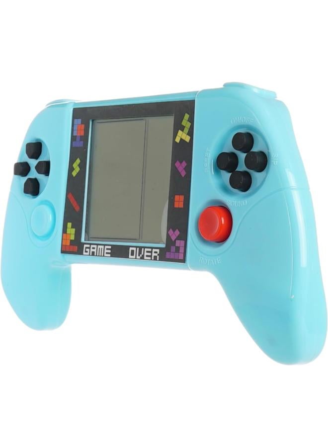 Retro Handheld Game Console, Turquoise Blue LCD Gaming Device, Classic Block Puzzle Design, Portable Electronic Game Player - Image 2