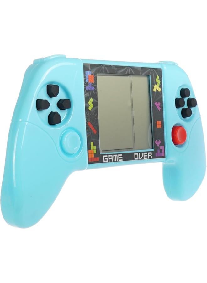 Retro Handheld Game Console, Turquoise Blue LCD Gaming Device, Classic Block Puzzle Design, Portable Electronic Game Player - Image 3