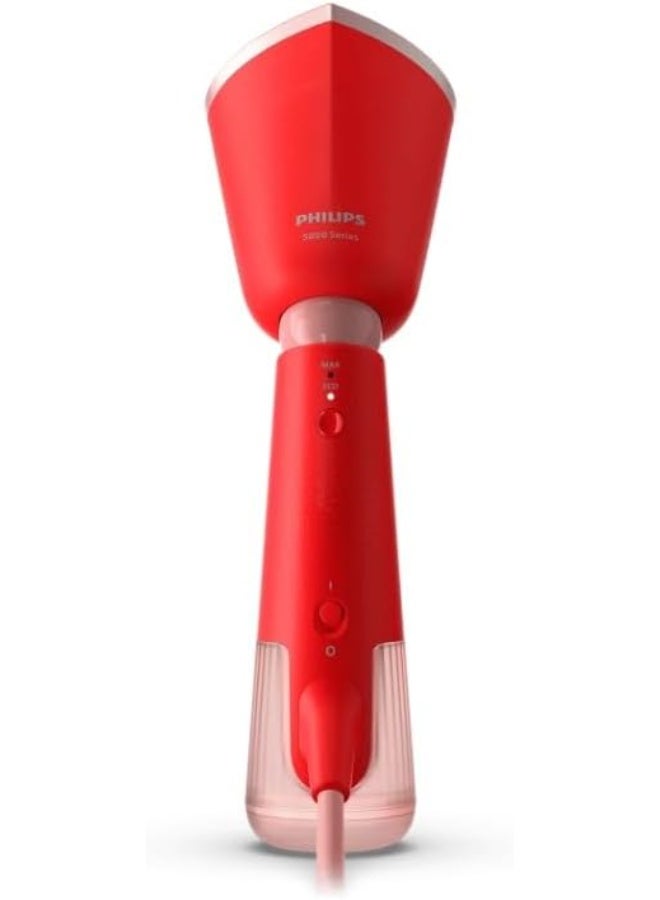فيليبس Philips 5000 Series Handheld Steamer – Sleek design, Adjustable Head, Quick Heat-up, Eco & Max Settings, Safe For Delicate Fabrics, Steams Vertically And Horizontally, Orange Red (STH5020/40) 120 ml 1400 W STH5020/40 red - Image 1