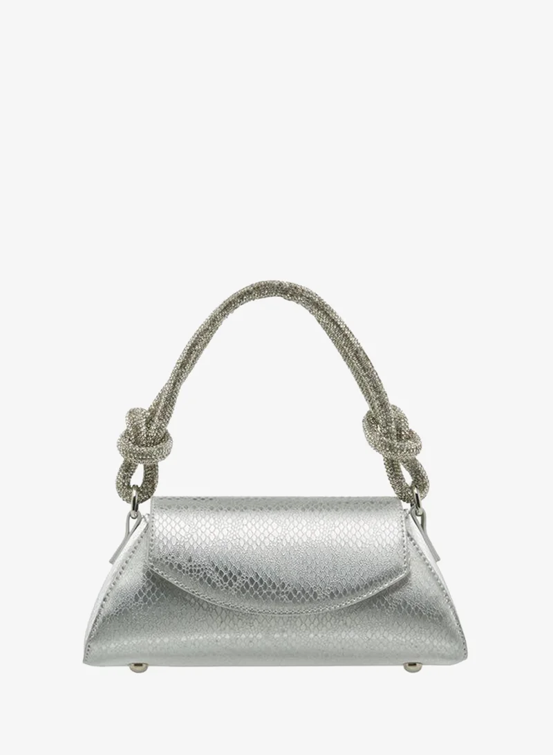 Flora Bella By Shoexpress Solid Shoulder Bag With Flap Closure