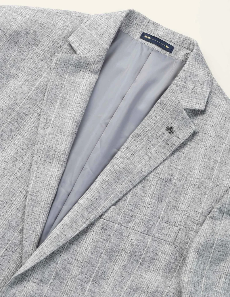 Arrow Vertical Striped Tailored Fit Blazer