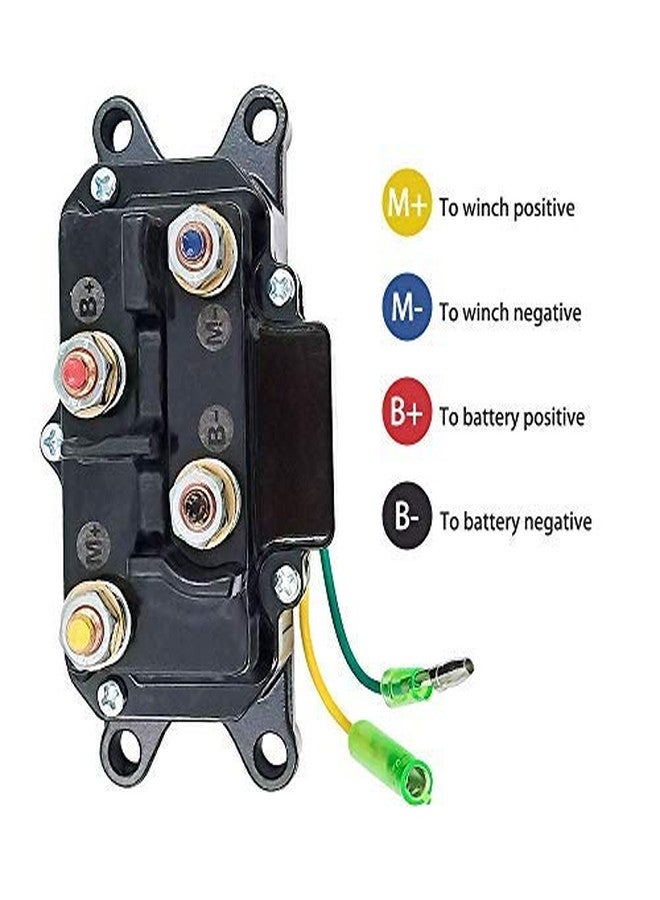 Triumilynn 12V Solenoid Relay Contactor & Winch Rocker Thumb Switch Combo for ATV UTV Kit - Image 5