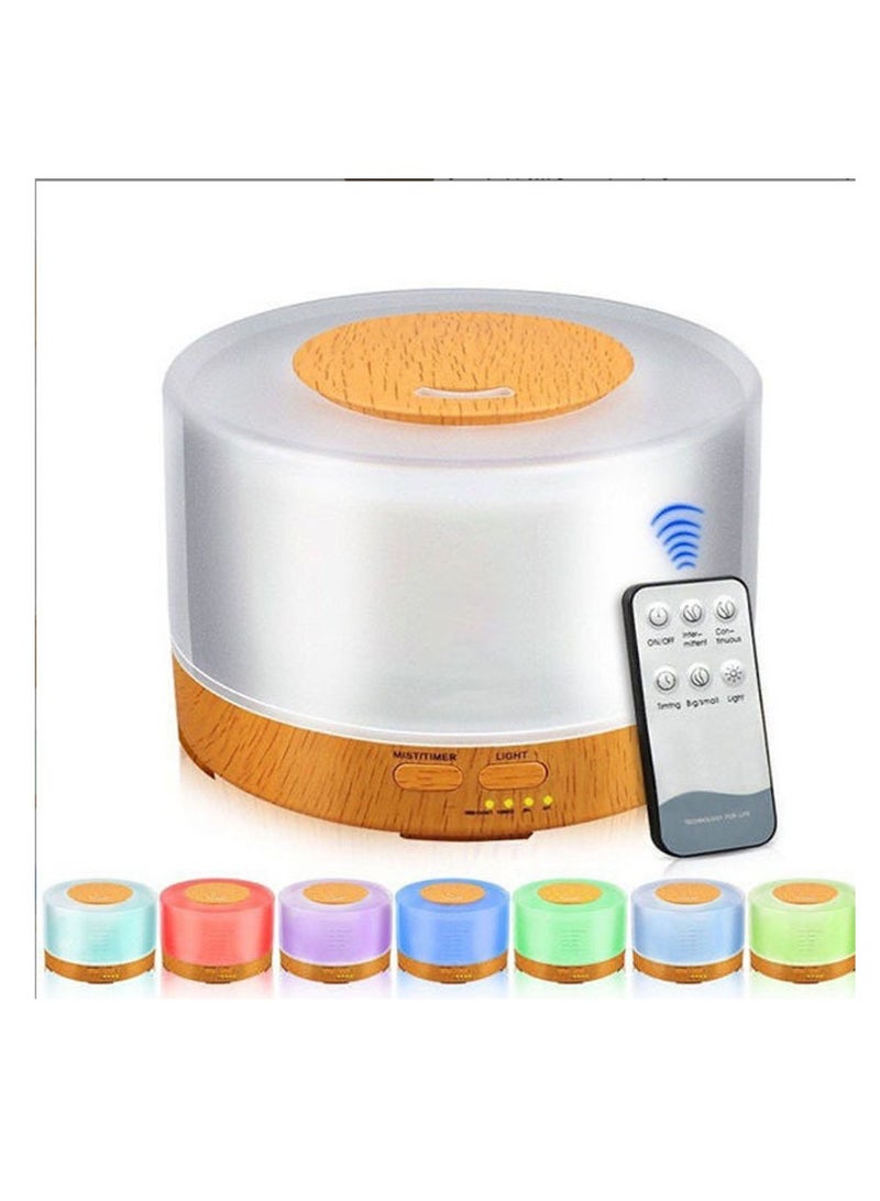 500 مللي الهواء المرطب ، الناشر ، بالموجات فوق الصوتية الضروري النفط رذاذ المرطب ، سبعة ألوان - Image 3