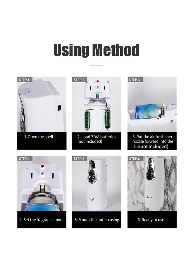 Generic - Automatic Air Freshener Spray Dispenser Nail-free Wall Mounted Perfume Dispenser Desktop Auto Odor-Control Aerosol Spray Dispenser - Image 1