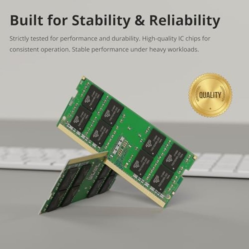 Timetec Premium 16GB DDR4 2666MHz SODIMM Laptop RAM 260-Pin 1.2V CL19 Non-ECC Unbuffered Memory for Gaming, Work Multitasking Black - Image 4