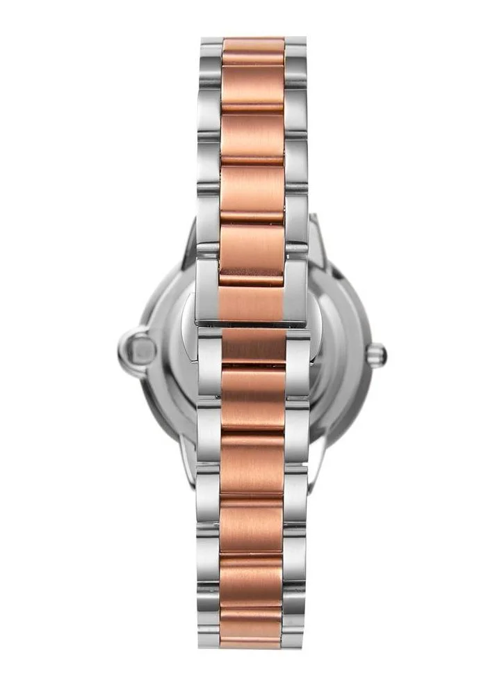 KENNETH SCOTT Kenneth Scott K22530-KBKW Women's Analog Display Watch & Stainless Steel Strap Two Tone Rose Gold