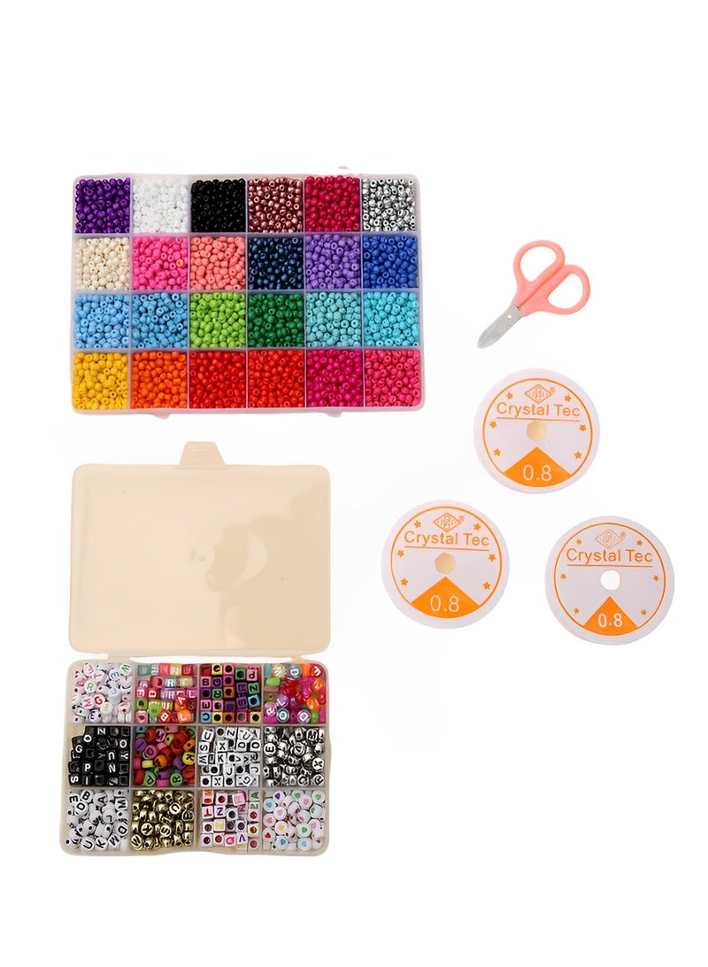 Letter Beads, Bracelet Making Kit, Alphabet Beads, Making for DIY Bracelets, Necklaces, Jewelry Kits - Image 2