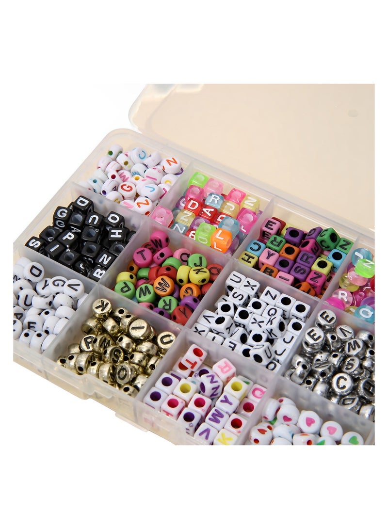 Letter Beads, Bracelet Making Kit, Alphabet Beads, Making for DIY Bracelets, Necklaces, Jewelry Kits - Image 5