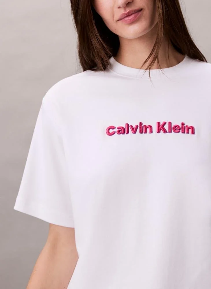 Calvin Klein Jeans  Logo Crew Neck T-Shirt for Women | Best Price UAE