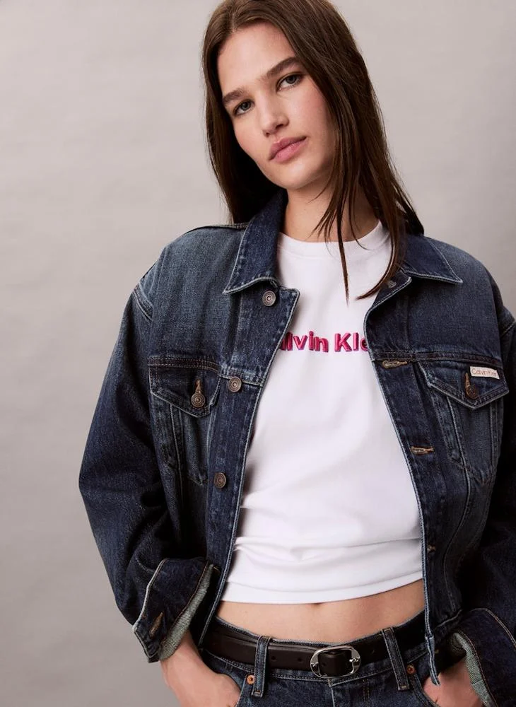 Calvin Klein Jeans  Logo Crew Neck T-Shirt for Women | Best Price UAE