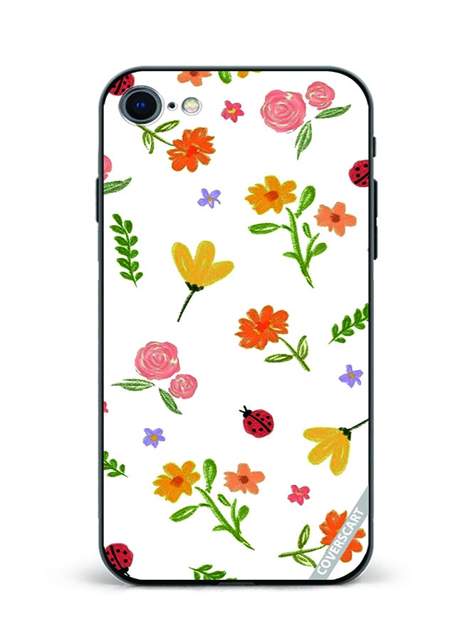 COVERSCART Protective Case Cover For Apple iPhone 8 Flowers Design Multicolour
