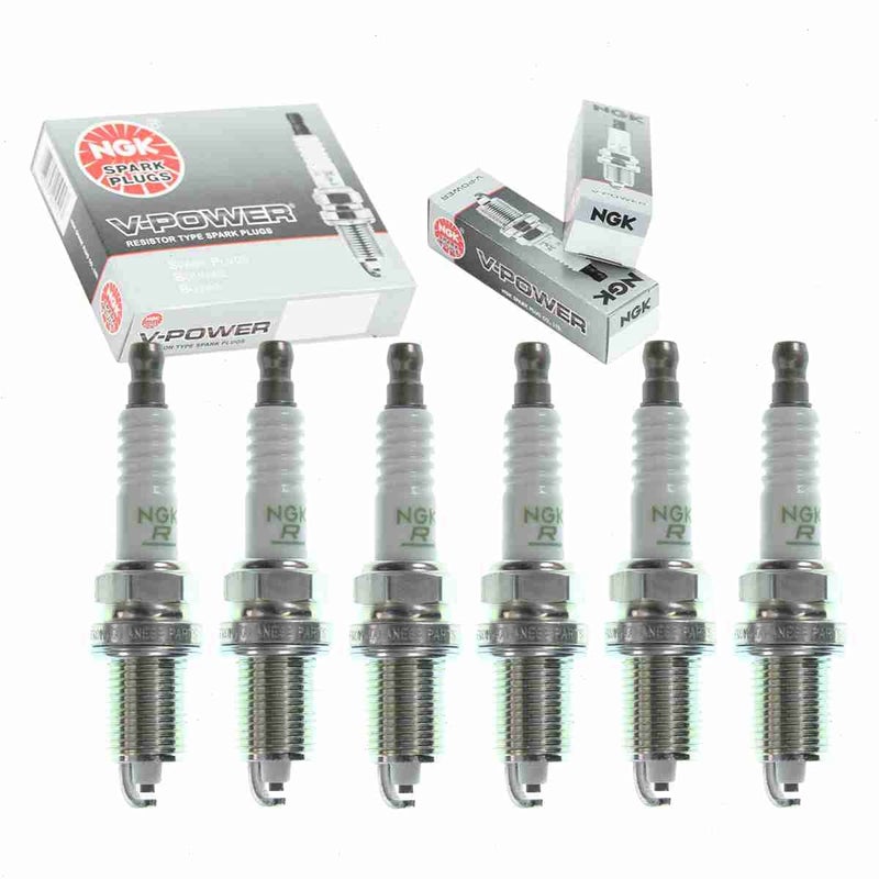 6 pc NGK VPower Spark Plugs compatible with Jeep Commander 37L V6 20062010