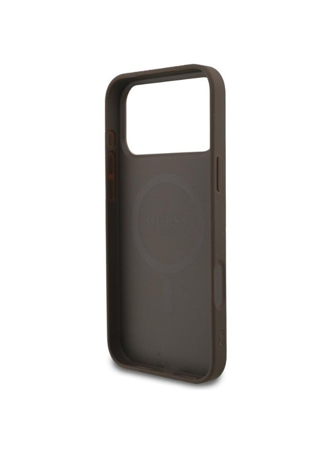 GUESS Guess 4G Small 4G and Classic MagSafe - Case for iPhone 17 Pro Max (brown) - Image 5