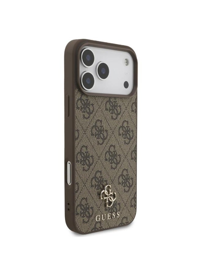 GUESS Guess 4G Small 4G and Classic MagSafe - Case for iPhone 17 Pro Max (brown) - Image 3