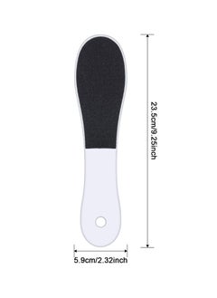 KHAJUL 4 Pieces Double-Sided Foot File, Foot Rasp File Dead Skin Remover, Foot Scrubber Hard Skin Remover, Foot Care for Wet and Dry Cracked Feet (Black/White)  - Image 2