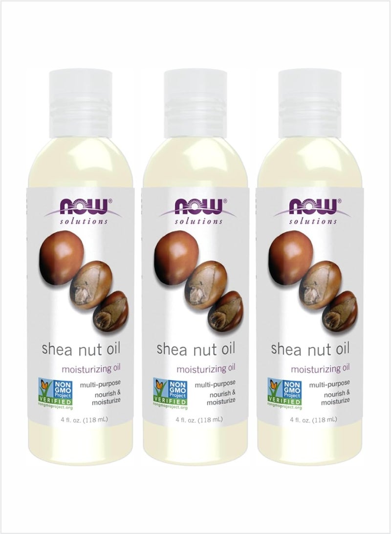 Now Essential Oils 100% Pure Shea Nut Oil – 118ml (Pack of 3)
