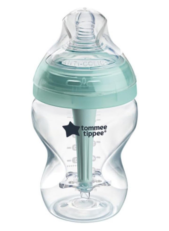 tommee tippee Pack Of 1 Advanced Closer To Nature Anti-Colic Feeding Bottle, 260 ml 0 Months+ Clear - Image 1