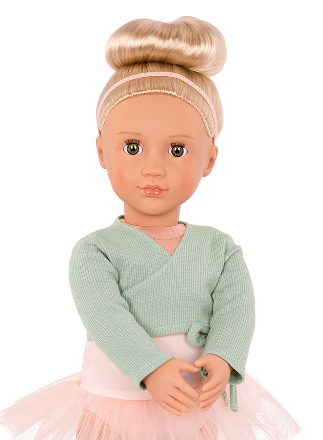 Our Generation Fashionable 18-inch Girl Ballet Doll with Green Shrug, Gifting Toys, Age 6+ years, Character-Viola - Image 4