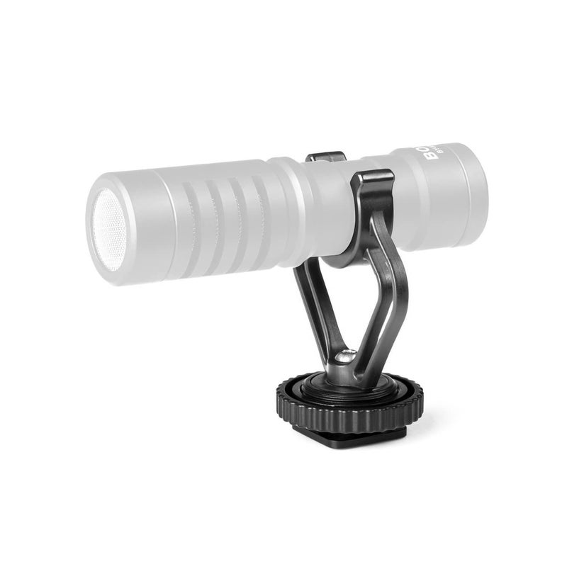 SHOPEE Triple Mount Brackets ABS Plastic with Shoe Mount Adapter in Black & Black for BY-MM1 Mini Cardioid Shotgun Microphone and other Brand Similar Shotgun Microphones - Image 5