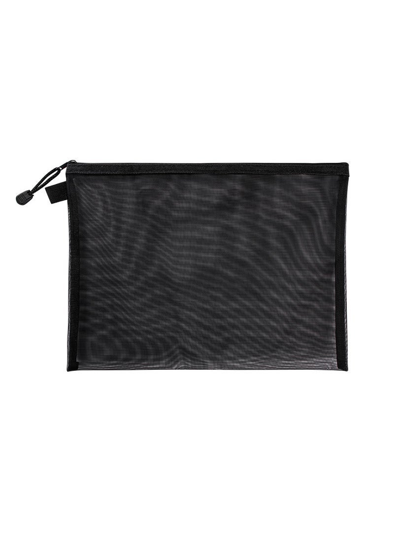 Generic Double Layer A4 File Bag Test Paper Handbag Nylon Mesh Pencil Bag Pregnant Women Information Bag Children Toy Storage Bag  - Image 1