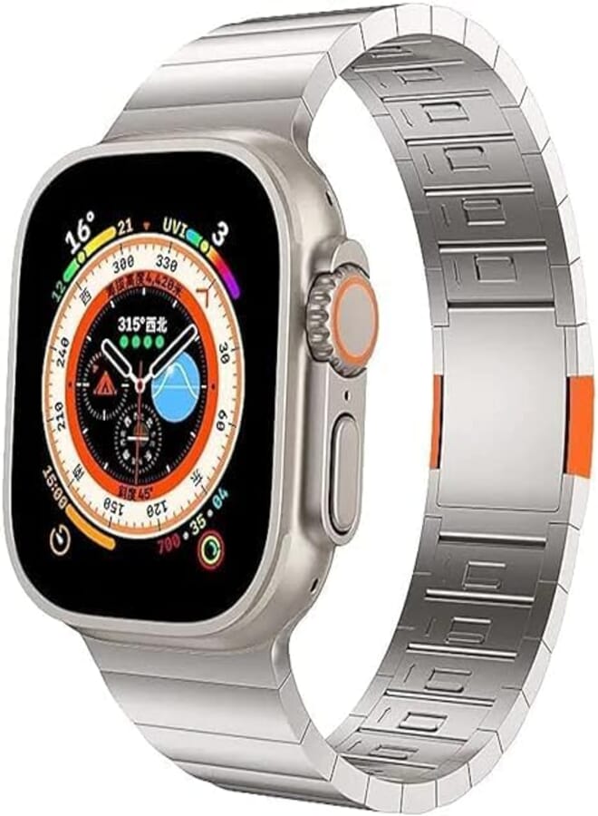 Next Next store Stainless Steel Band Compatible with Apple Watch 8 Ultra Band 49mm 45mm 44mm 42mm, Adjustable Quick Release Strap, No Tools Needed, Luxury Classic Watch Band